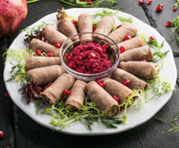 канапе с красной икрой